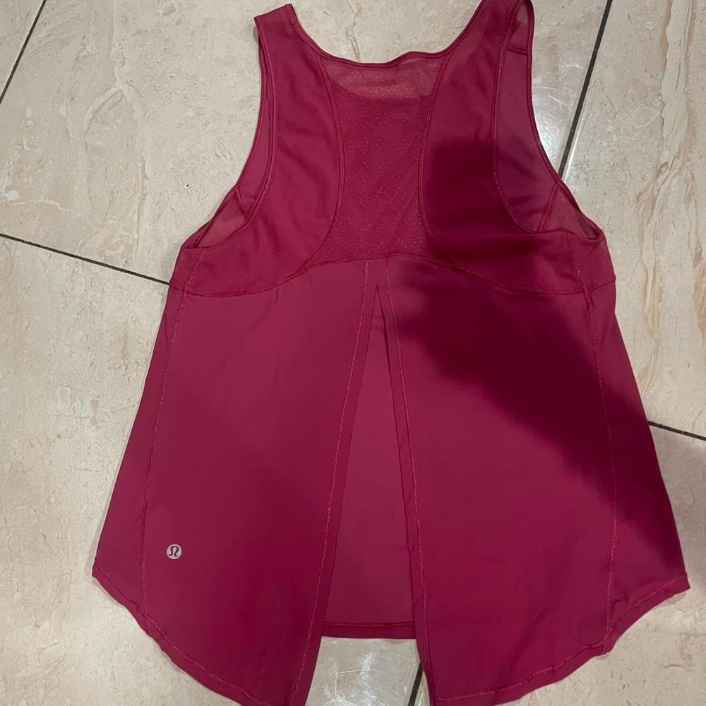 lululemon athletica Women's Red Tank Top